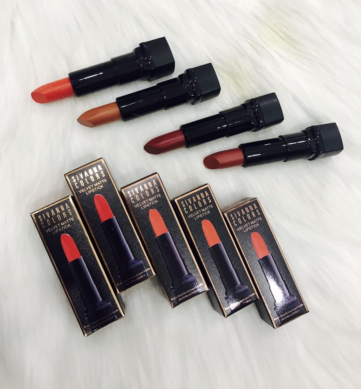 Son môi Sivanna Velvet Matte chất son siêu lì  hàng xách tay chính hãng Thái