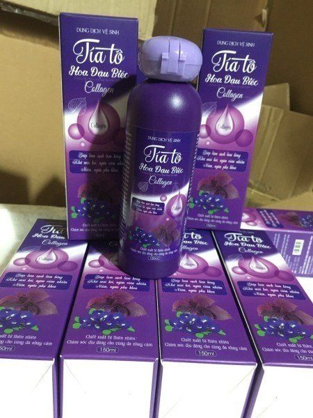 Dung dịch vệ sinh Tía Tô Hoa Đậu Biêc Collagen 150ml, chiết xuất từ thiên nhiên