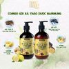 Combo dầu gội xả Nam Nung ngăn ngừa gàu, kích mọc tóc, giúp tóc chắc khỏe, suôn mượt 500ml