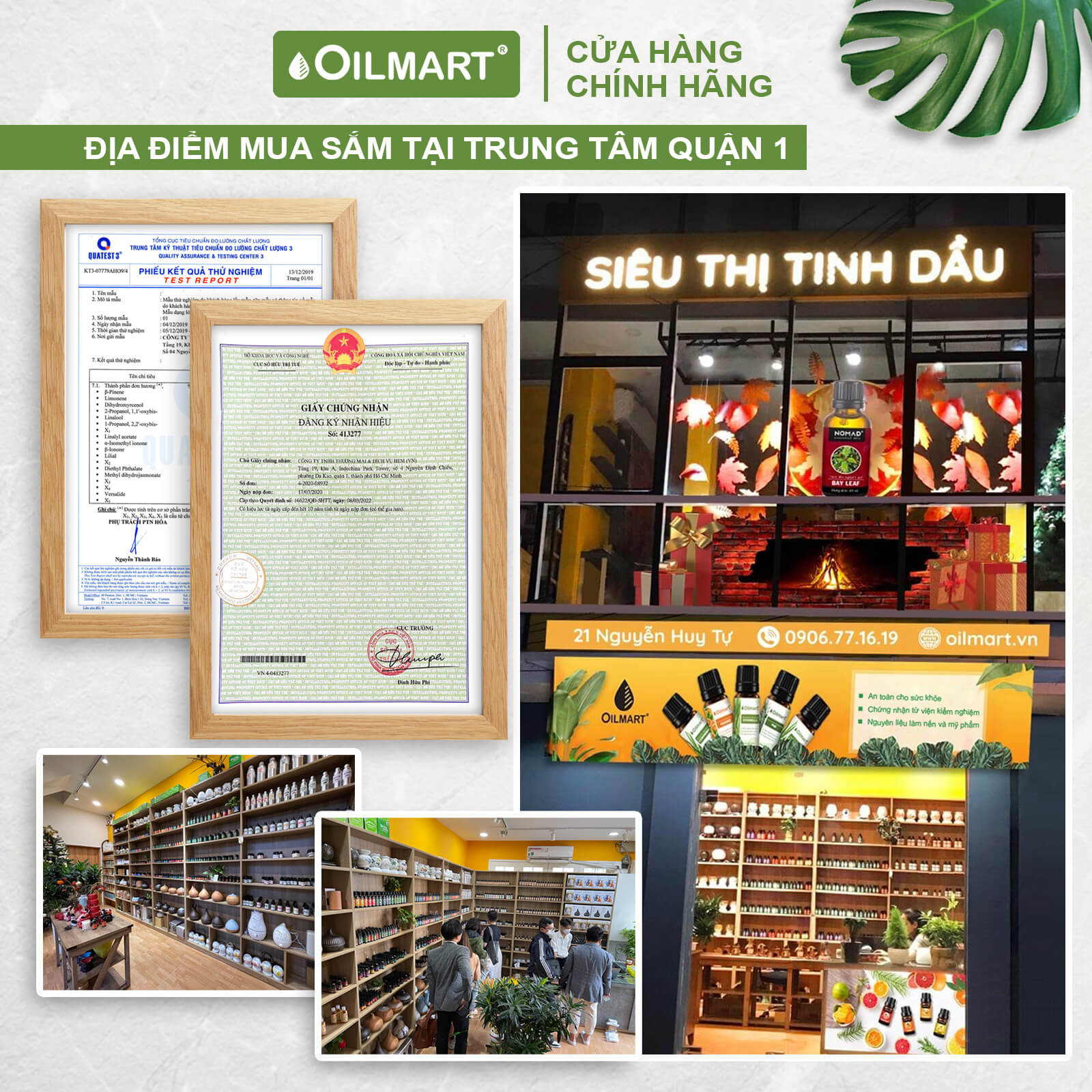 Que Khuếch Tán Tinh Dầu Oilmart Giúp Khử Mùi, Tỏa Hương Xa