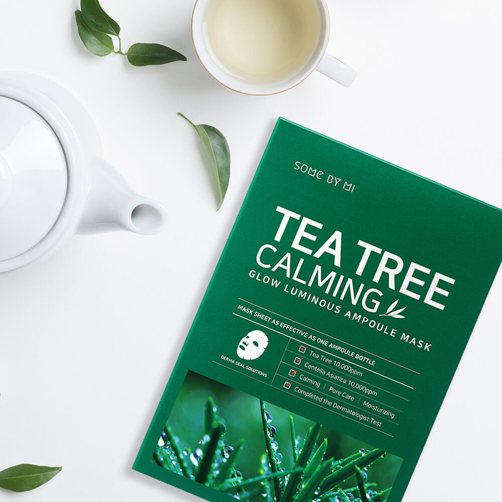 Mặt Nạ Chiết Xuất Tràm Trà Làm Dịu Da, Giảm Mụn Some By Mi Tea Tree Calming Glow Luminous Ampoule Mask 25g