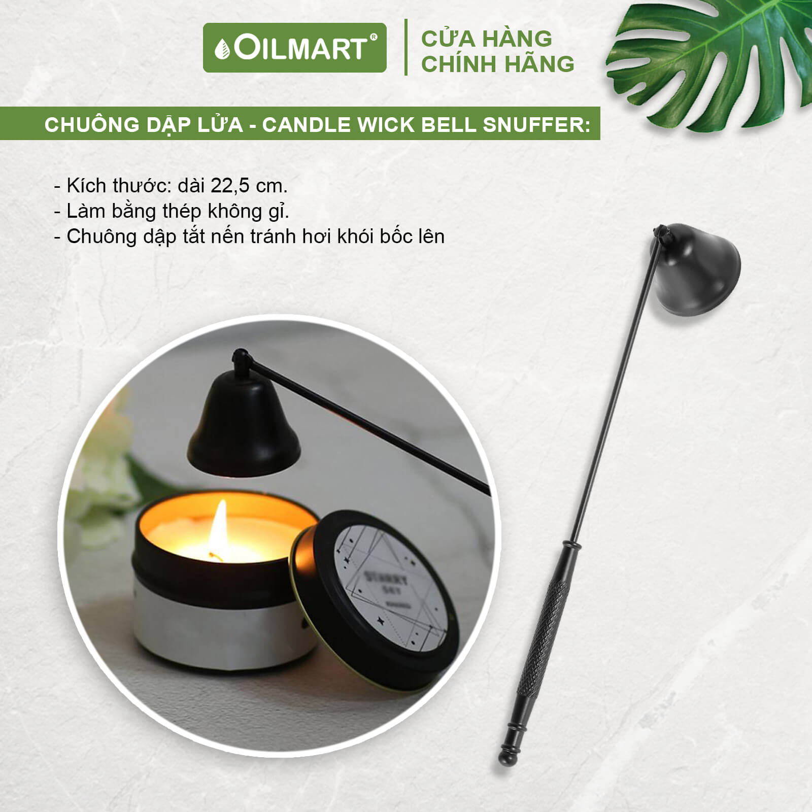 Bộ 3 Dung Cụ Cắt Tim Nến Oilmart Candle Care Set 3