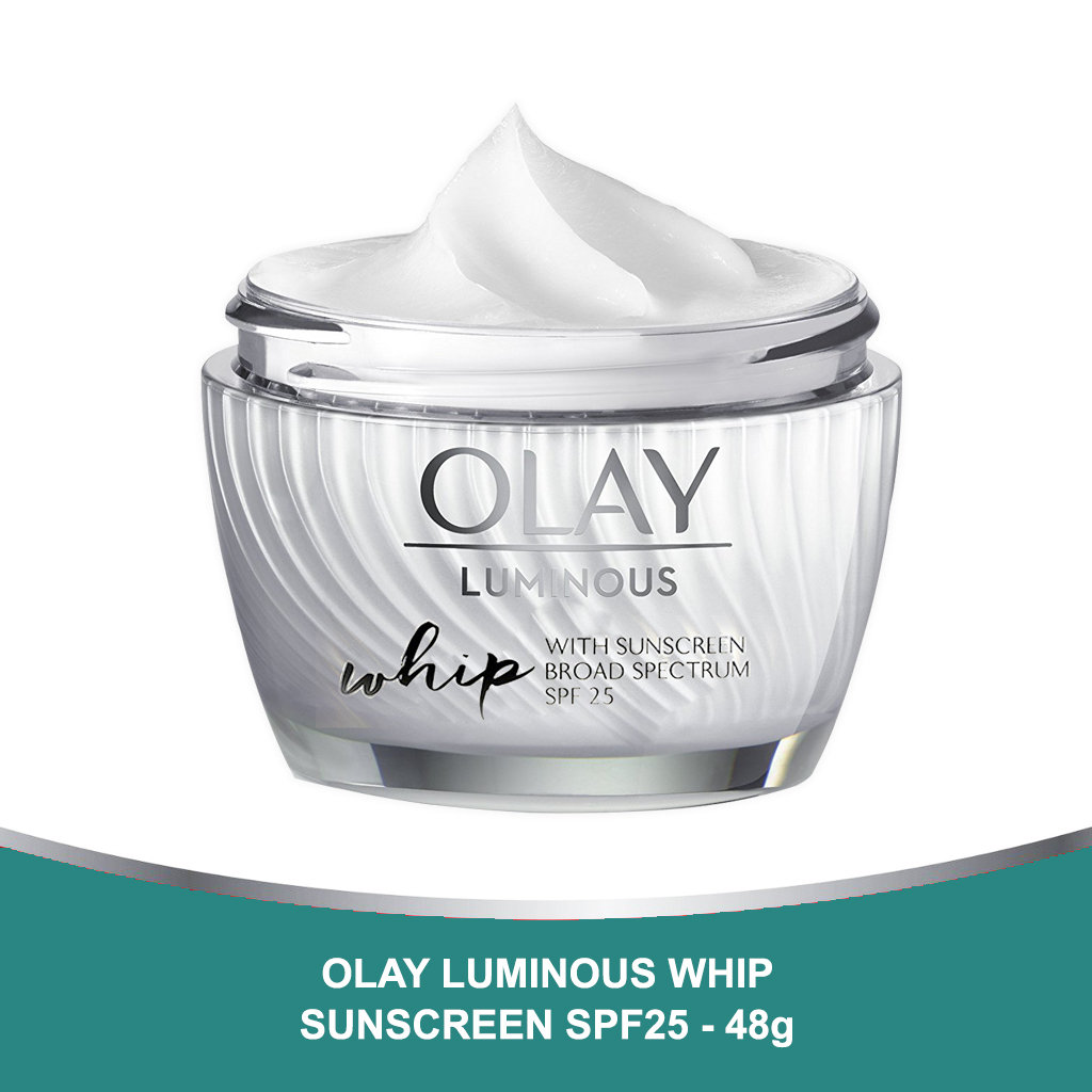 kem-duong-ban-ngay-giup-lam-sang-da-va-se-khit-lo-chan-long-nang-tone-da-olay-luminous-whip-active-moisturizer-with-sunscreen-spf25-48g