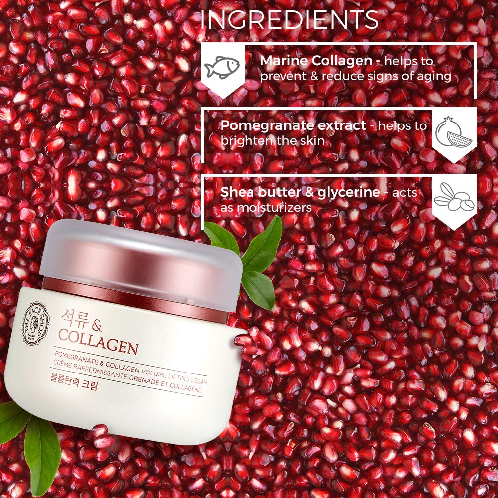 Kem Dưỡng Chống Lão Hoá Thefaceshop Pomegranate and Collagen Volume Lifting Cream 100ml