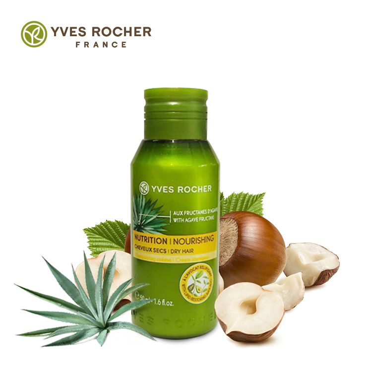 Yves Rocher Nourishing Dry Hair Cream Shampoo 50ml – Toptotoe Yves Rocher Nourishing Dry Hair Cream Shampoo 50ml – Toptotoe