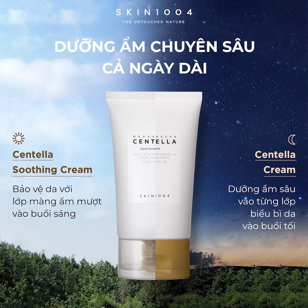 Kem Dưỡng Skin1004 Làm Dịu Da Chiết Xuất Rau Má Madagascar Centella Soothing Cream 75ml