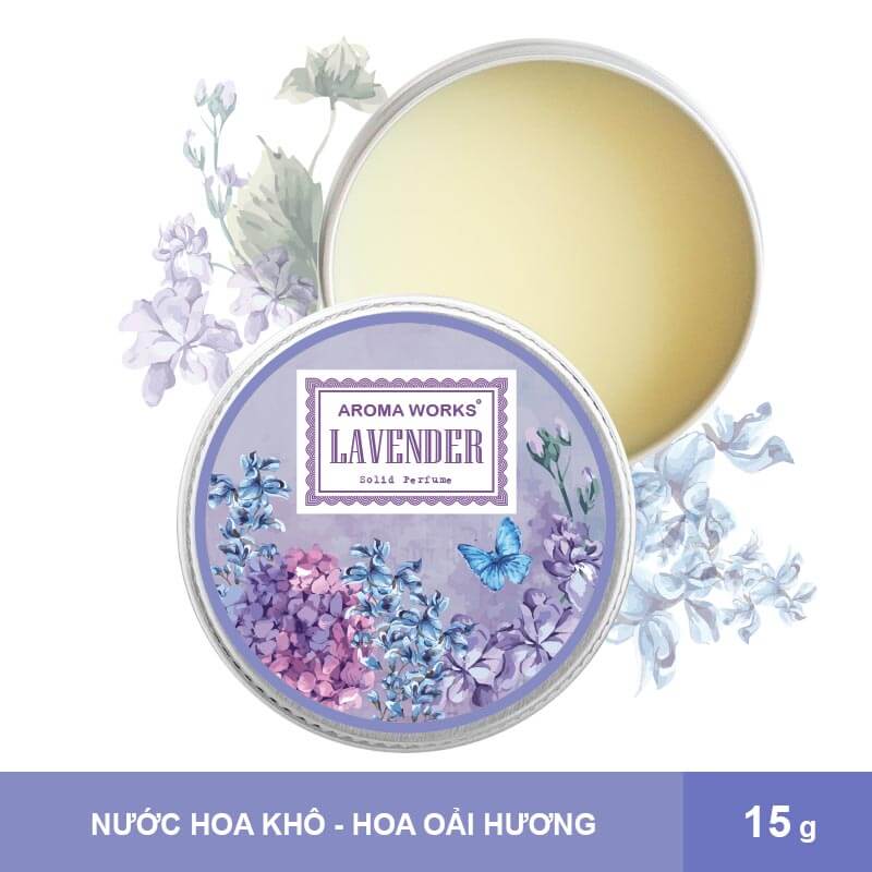 Nước Hoa Khô Aroma Works Solid Perfume 15g - Lavender