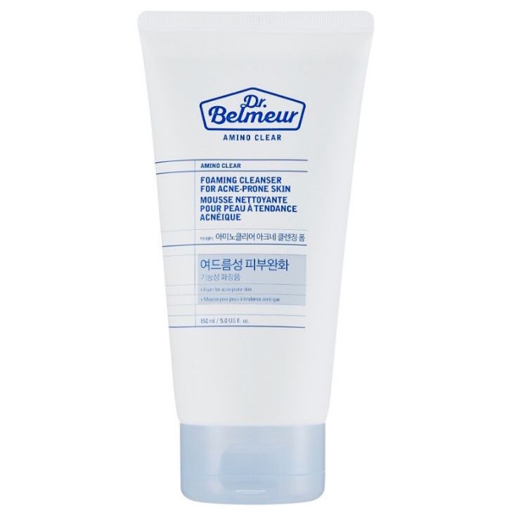 sua-rua-mat-cho-da-mun-nhay-cam-thefaceshop-dr-belmeur-amino-clear-foaming-cleanser-for-acne-prone-skin-150ml