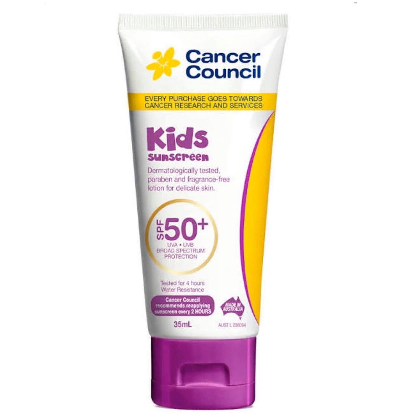 Kem Chống Nắng Cancer Council Dành Cho Trẻ Em Kid Sunscreen SPF50+ UVA-UVB