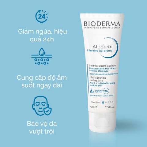 Gel Dưỡng Ẩm Làm Dịu Cho Da Rất Khô Bioderma Atoderm Intensive gel-crè –  Toptotoe