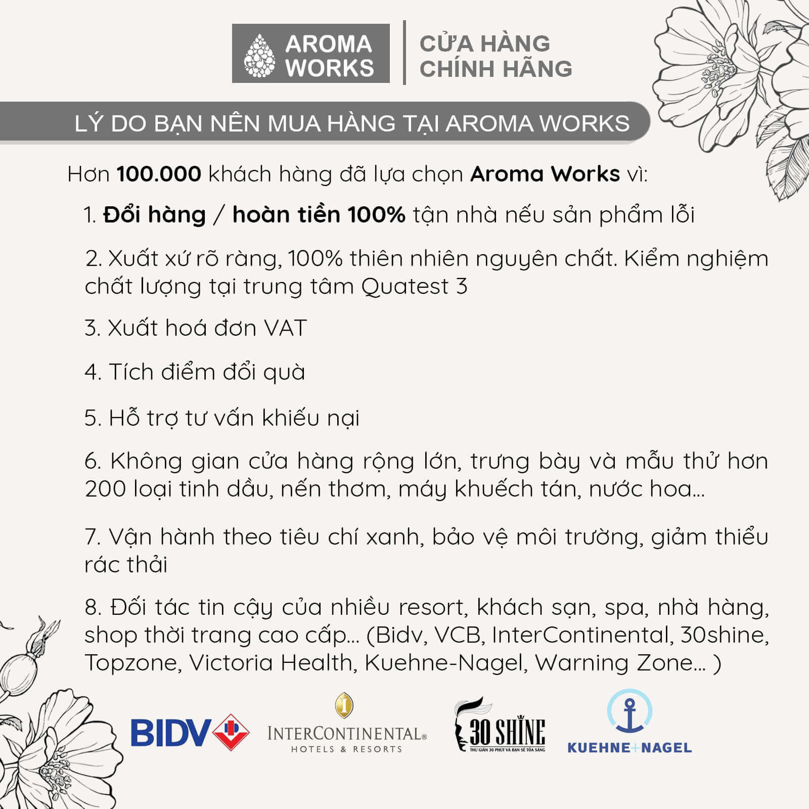 Tinh dầu nước hoa không cồn, lưu hương lâu Aroma Works Gardenia Essential Oil Perfume 10ml - Hương Hoa Dành Dành