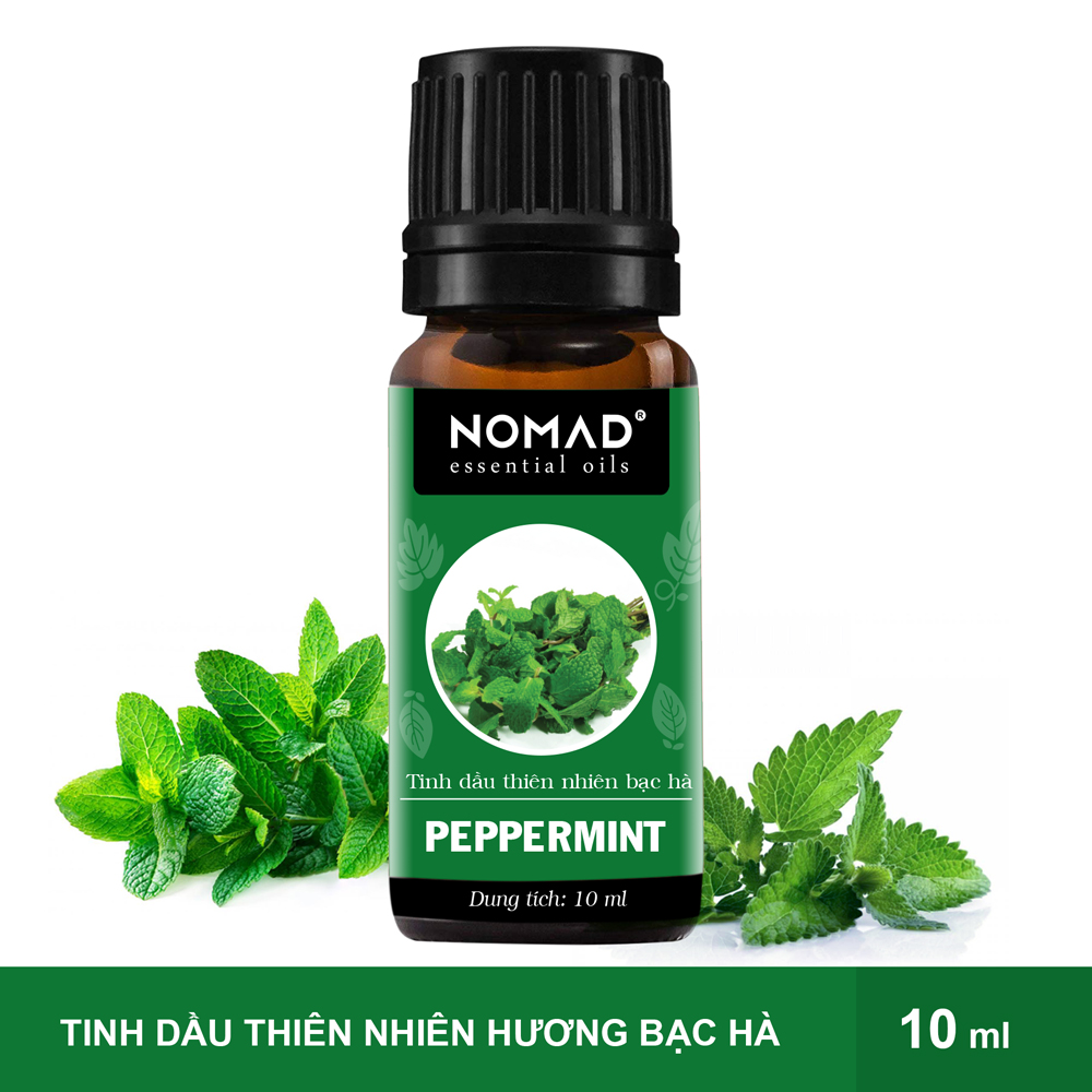 Combo 3 Tinh Dầu Nguyên Chất Nomad: Tinh Dầu Bạc Hà (10ml) + Tinh Dầu Chanh (10ml) + Tinh Dầu Sả Tươi (10ml)