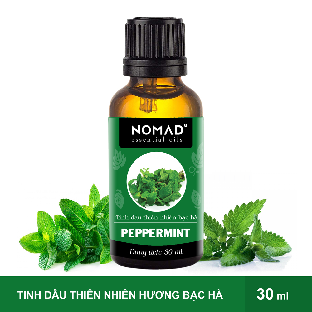 Combo 2 Tinh Dầu Nguyên Chất Nomad: Tinh Dầu Sả Tươi (30ml) + Tinh Dầu Bạc Hà (30ml)