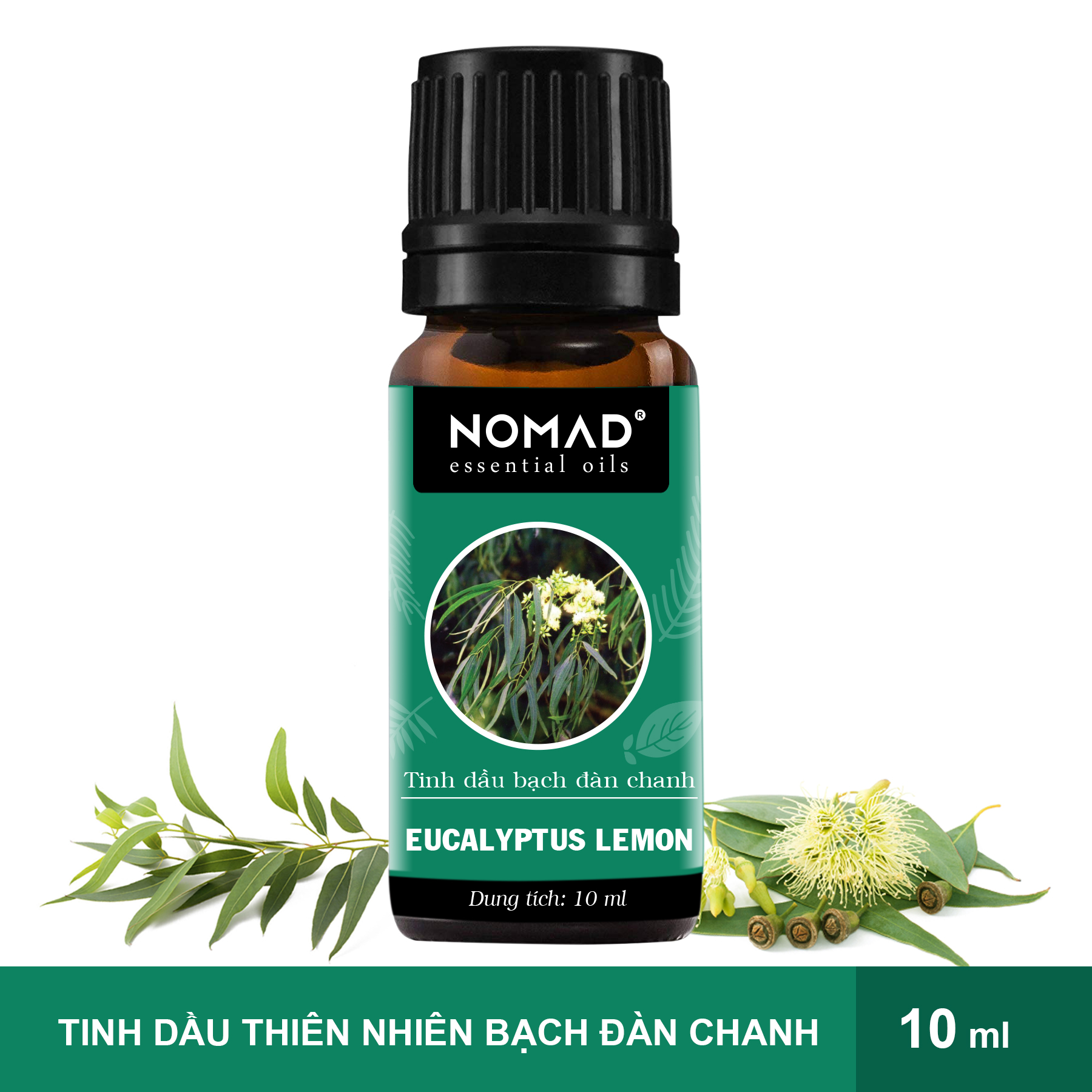 Tinh Dầu Bạch Đàn Chanh Xông Phòng, Giúp Dễ Ngủ, Thư Giãn, Đuổi Muỗi, Giải Cảm, Khử Mùi Nomad Lemon Eucalyptus