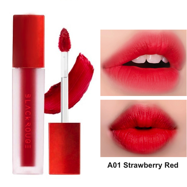 Black Rouge Air Fit Velvet Tint A01 Strawberry Red - Đỏ Dâu – Toptotoe
