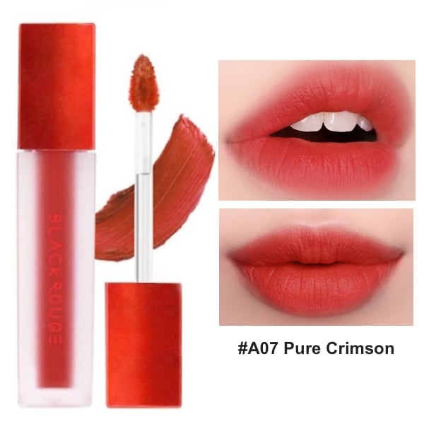 Black Rouge Air Fit Velvet Tint A07 Pure Crimson - Đỏ Cam Đào ...