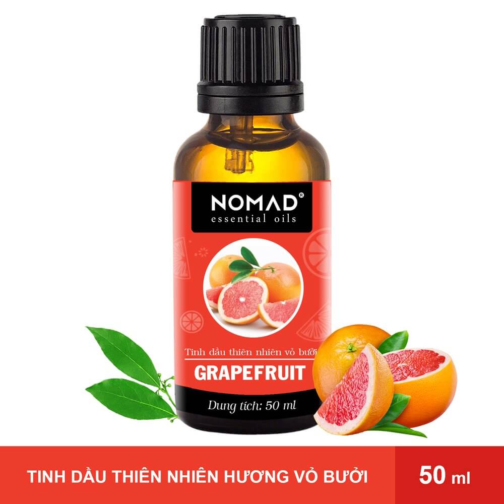 Tinh Dầu Bưởi Thiên Nhiên Thơm Phòng, Kích Thích Mọc Tóc, Dưỡng Tóc Nomad Grapfruit