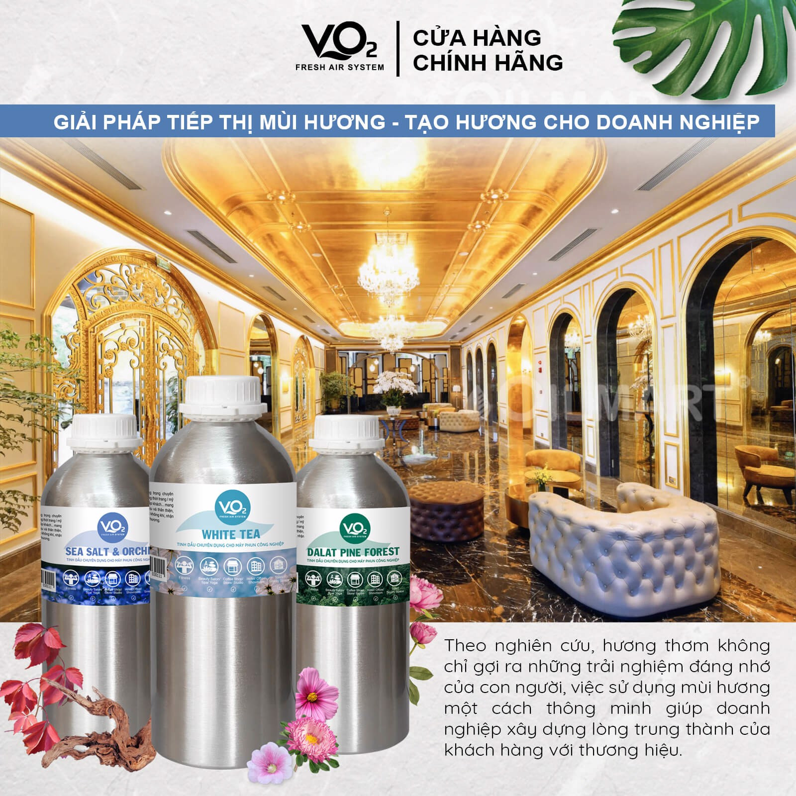 Tinh Dầu Chuyên Dụng Cho Máy Phun Công Nghiệp - VO2 Essential & Fragrance Oil - English Garden