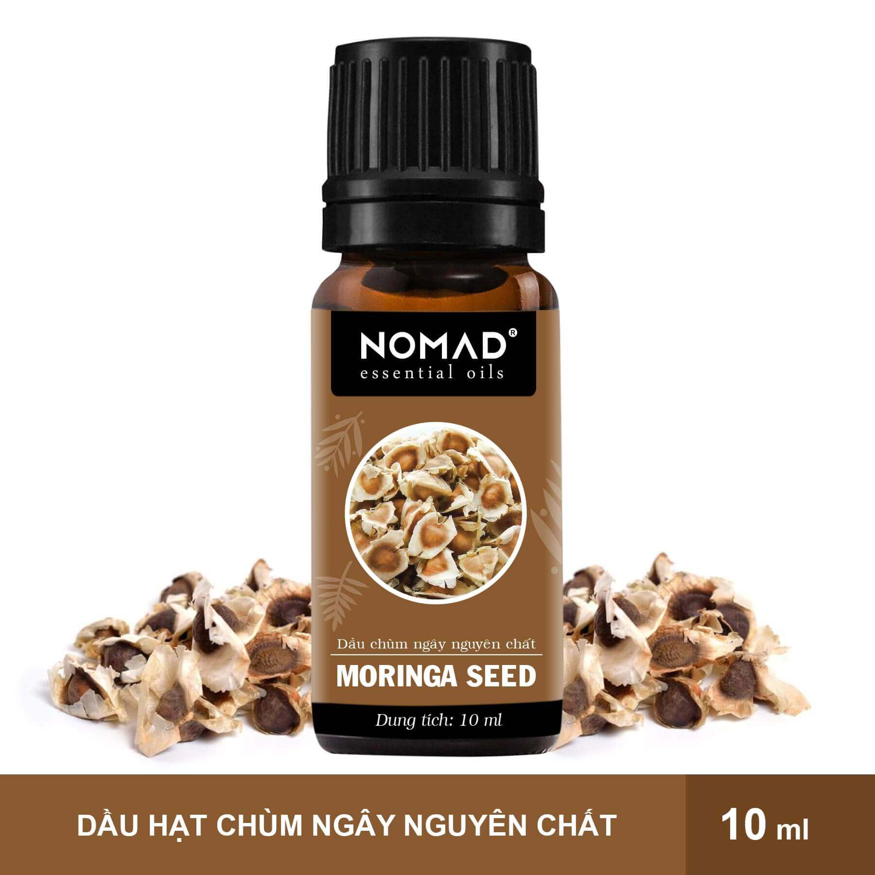 Dầu Hạt Chùm Ngây Nomad Organic Moringa Seed Oil Cấp Ẩm, Sáng Da, Mờ Nám, Xóa Mờ Nếp Nhăn