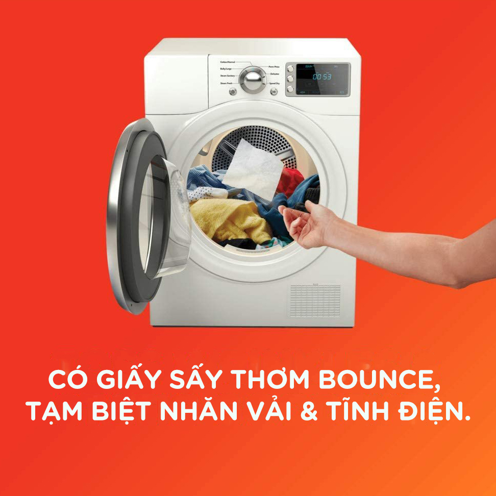 Giấy Thơm Quần Áo Bounce Dùng Cho Máy Sấy Outdoor Fresh