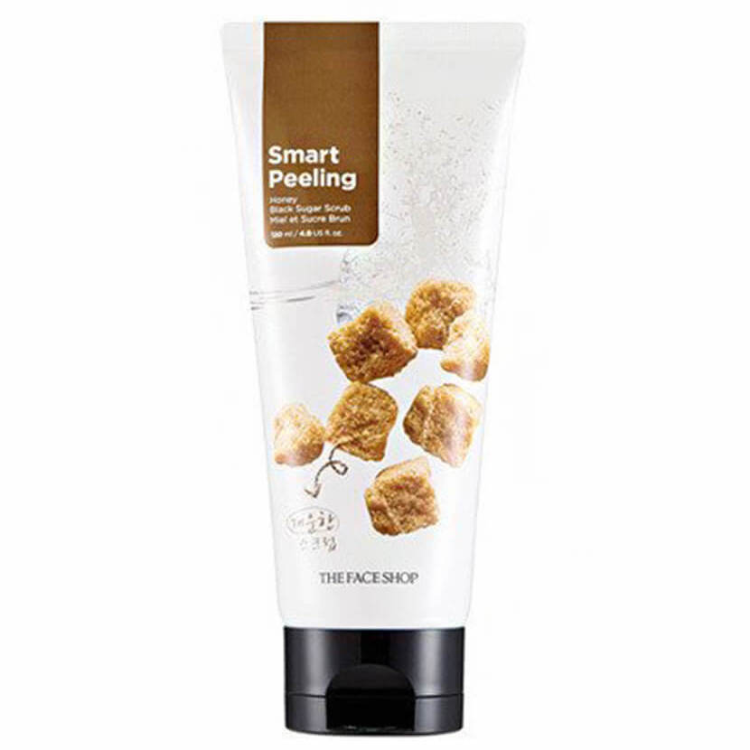 tay-te-bao-chet-duong-den-thefaceshop-smart-peeling-honey-black-sugar-scrub-120ml