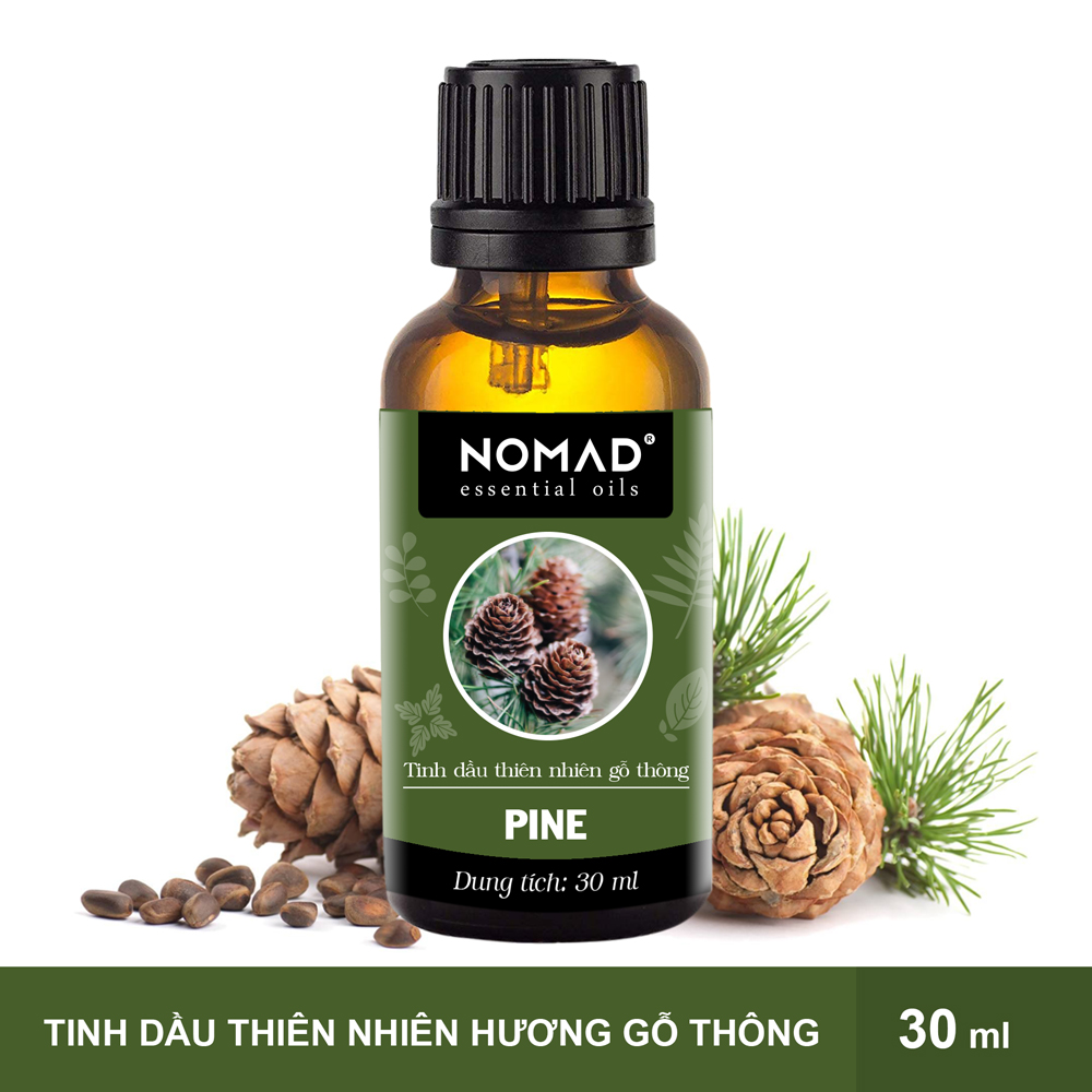 Combo 2 Tinh Dầu Nguyên Chất Nomad: Tinh Dầu Gỗ Thông (30ml) + Tinh Dầu Bạc Hà (30ml)