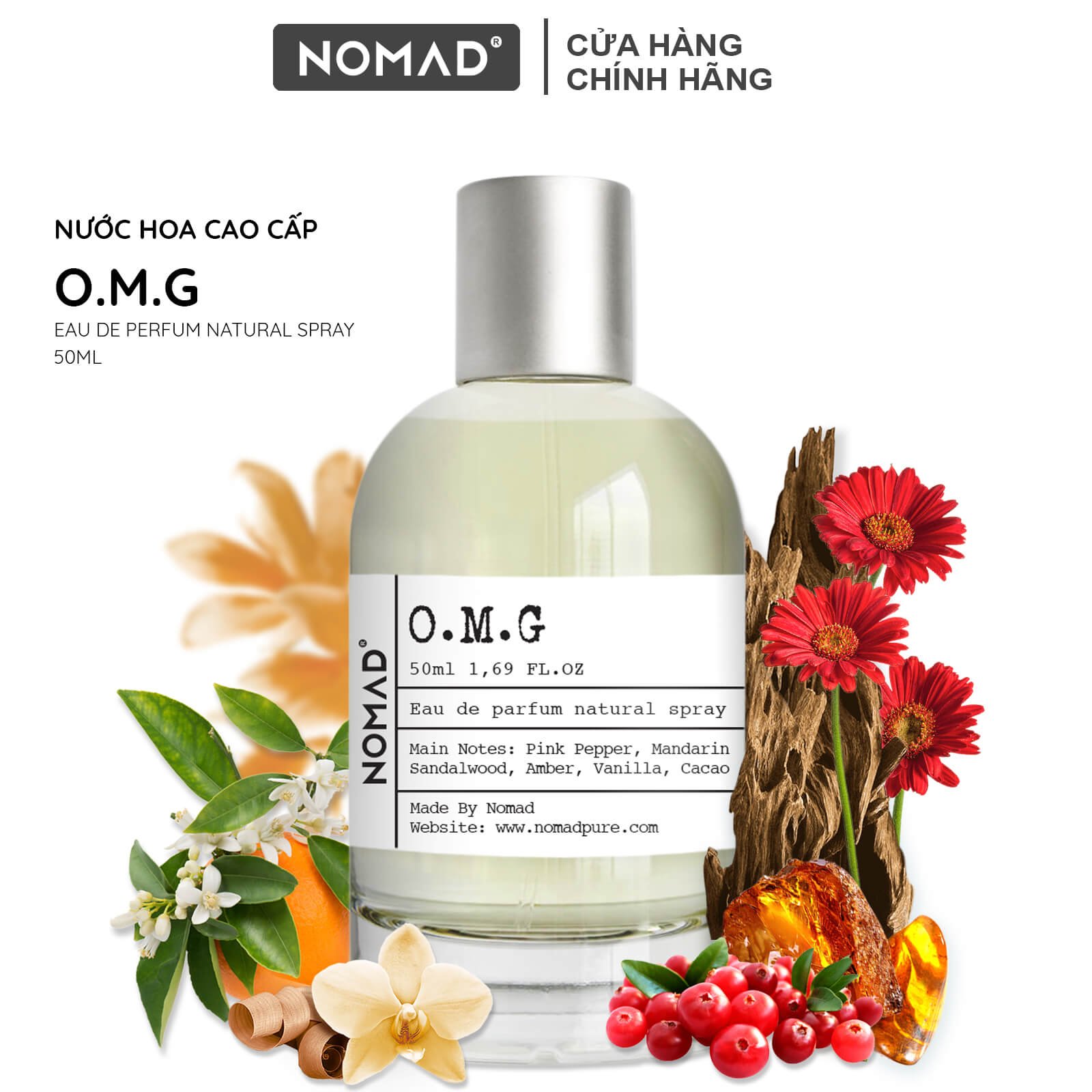 Nước Hoa Cao Cấp Nomad - Sang Trọng, Lưu Hương Lâu - O.M.G