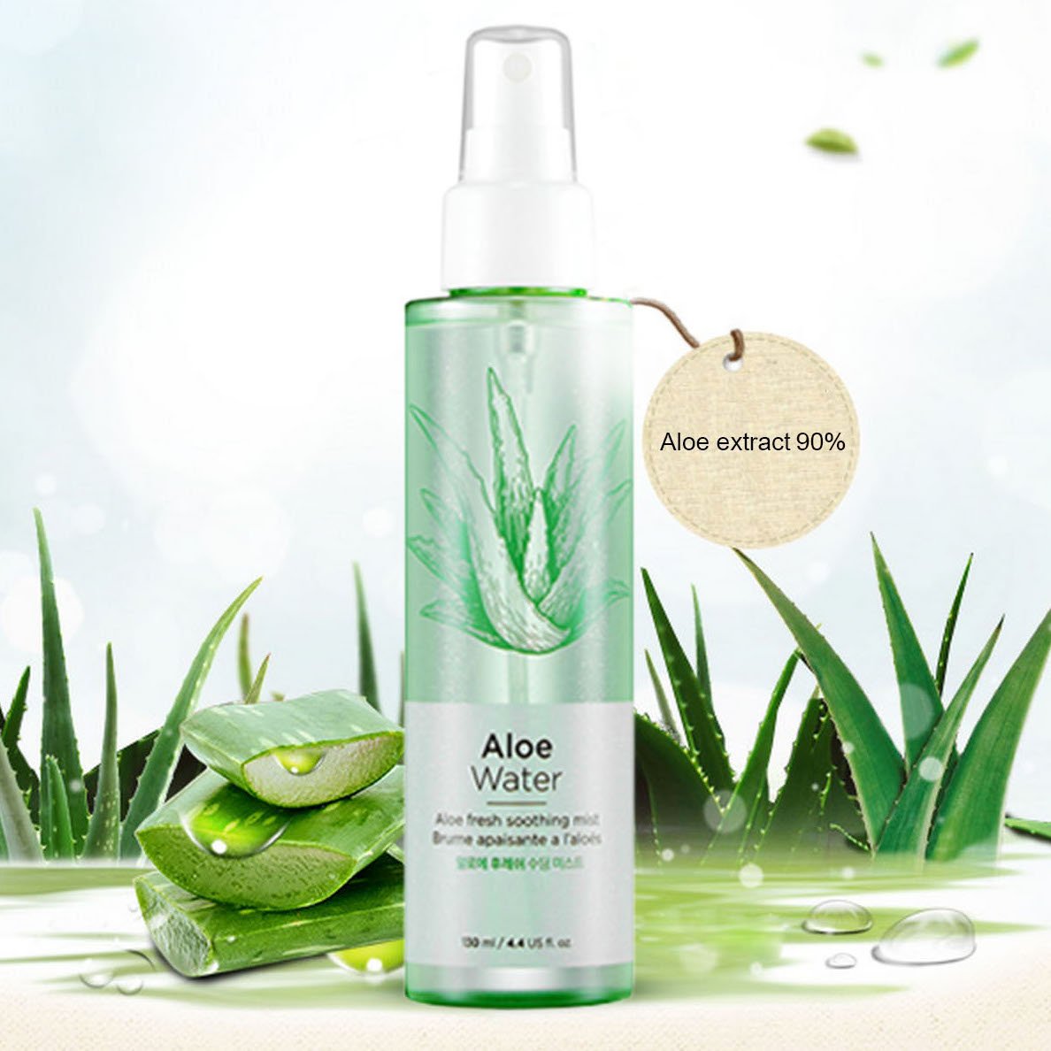 Xịt Khoáng Dưỡng Ẩm Thefaceshop Aloe Water Aloe Fresh Soothing Mist 130ml