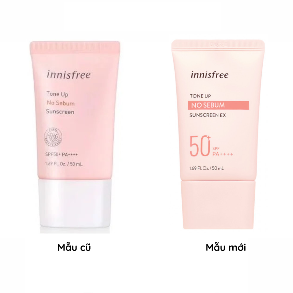 Kem Chống Nắng Innisfree Tone Up No Sebum Sunscreen SPF50 50ml | An Beauty Shop