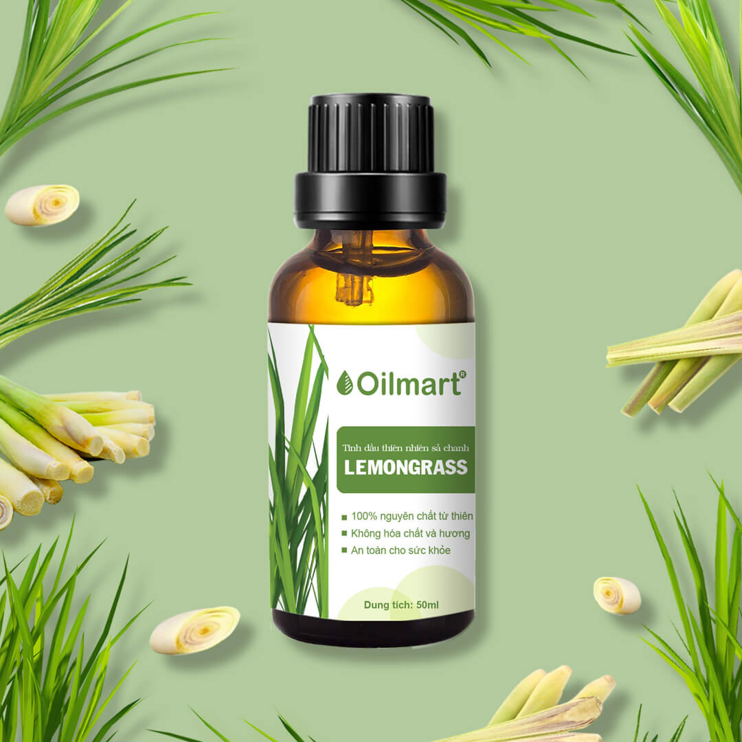 Tinh Dầu Thiên Nhiên Sả Chanh Oilmart Lemongrass Essential Oil