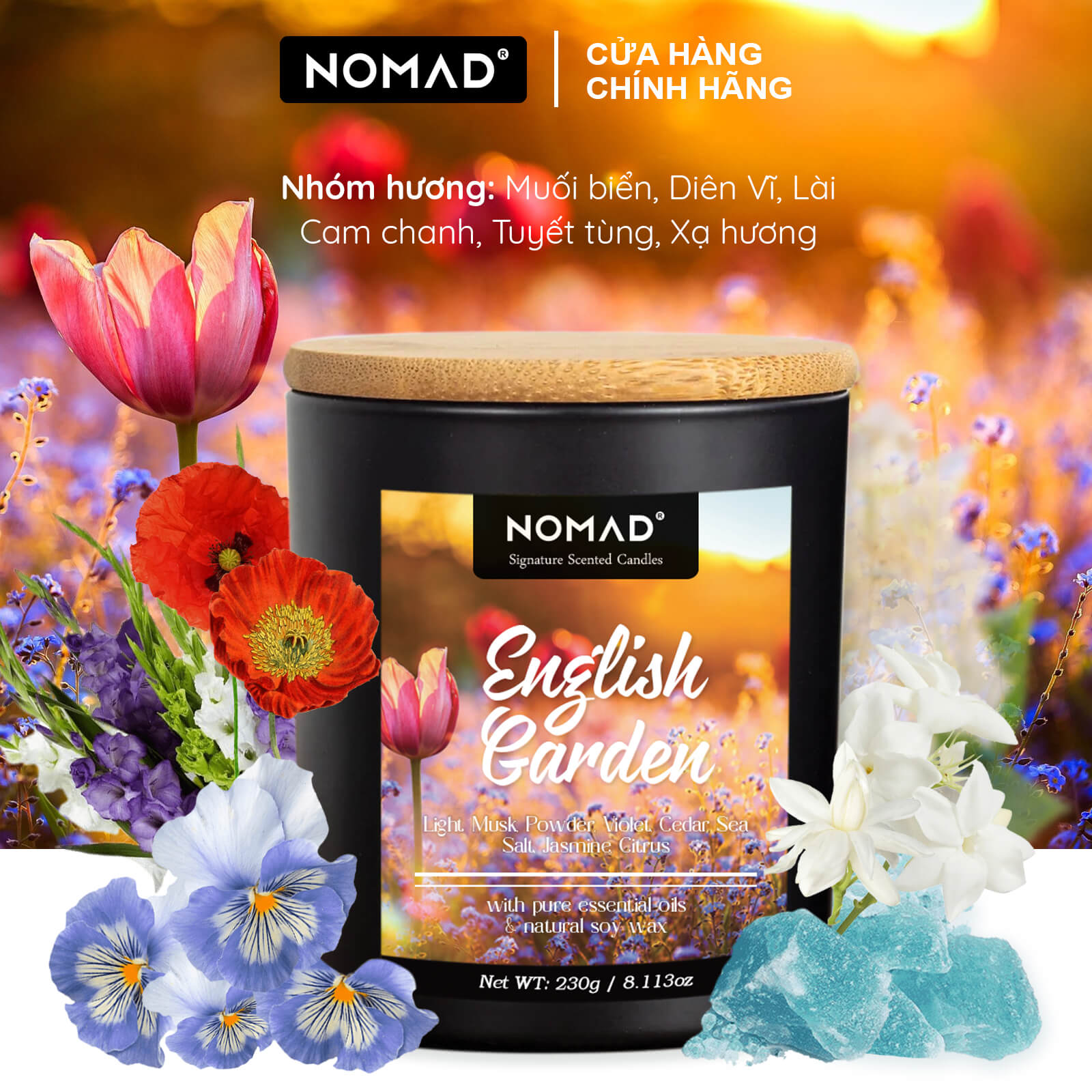 Nến Thơm Cao Cấp Nomad Signature Scented Candle 230g