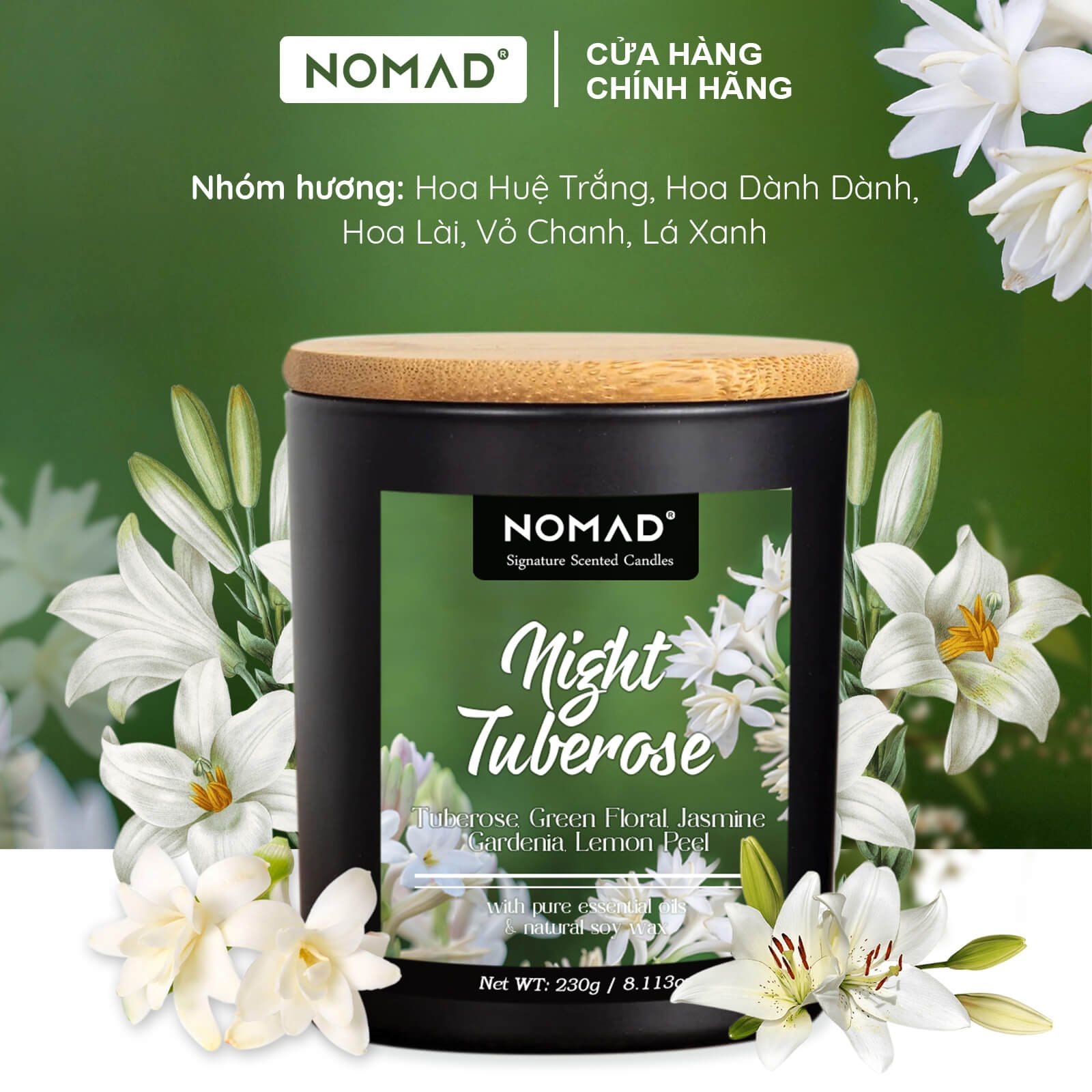 Nến Thơm Cao Cấp Nomad Signature Scented Candle 230g