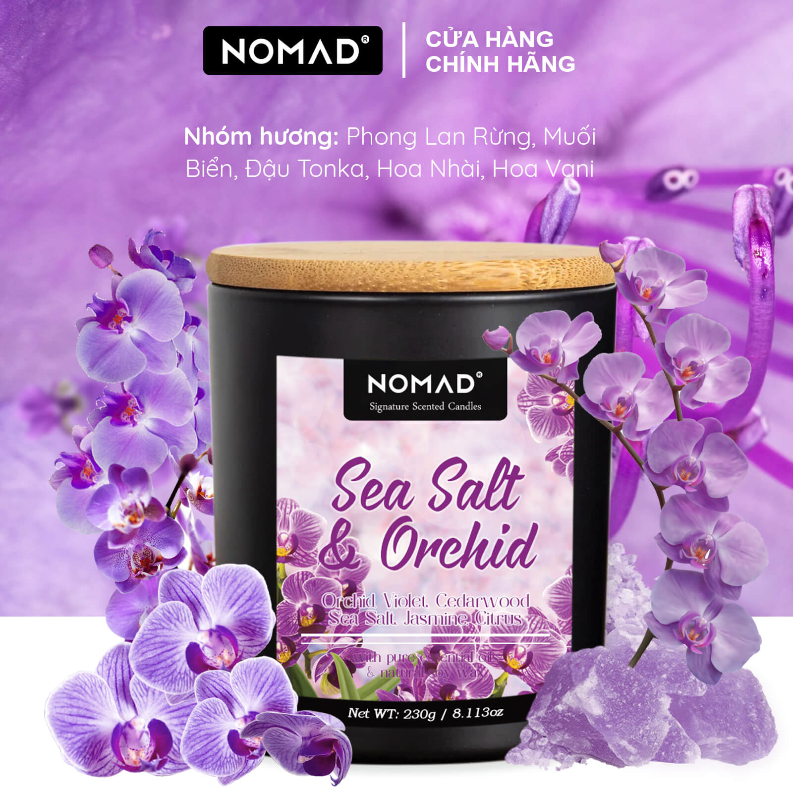 Nến Thơm Cao Cấp Nomad Signature Scented Candle 230g