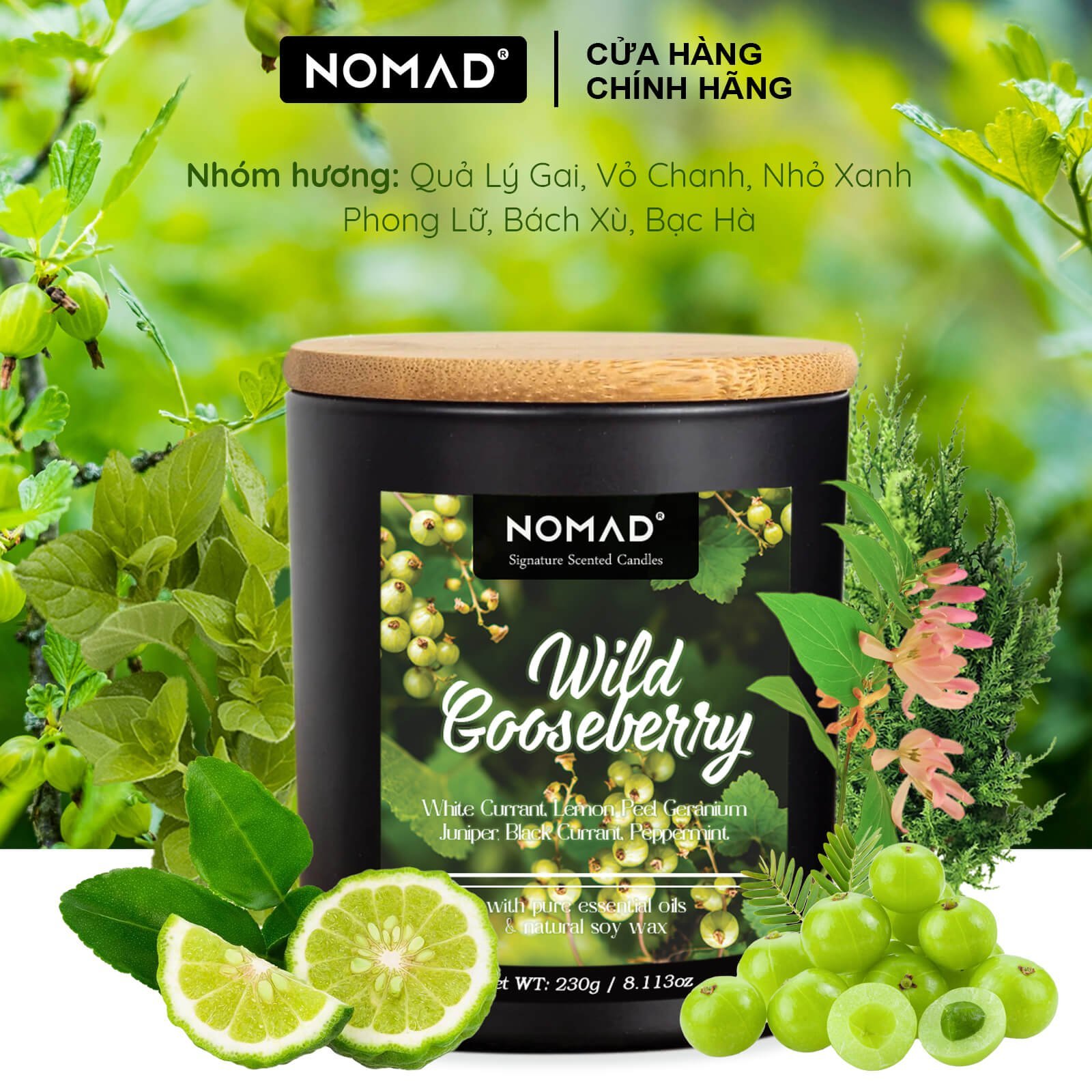 Nến Thơm Cao Cấp Nomad Signature Scented Candle 230g