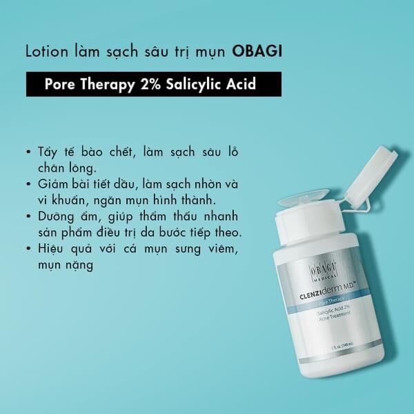 Lotion Làm Sạch Sâu TRị Mụn Obagi Clenziderm MD Pore Therapy 148ml –  Toptotoe