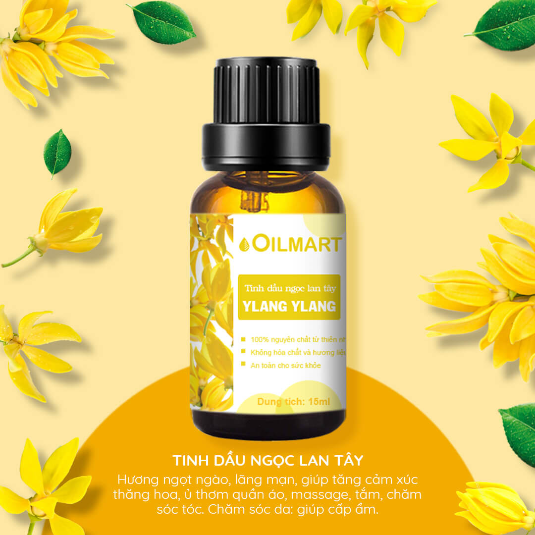 Tinh dầu xông phòng đuổi muỗi, khử mùi, thanh lọc không khí Oilmart Essential Oil - 15ml