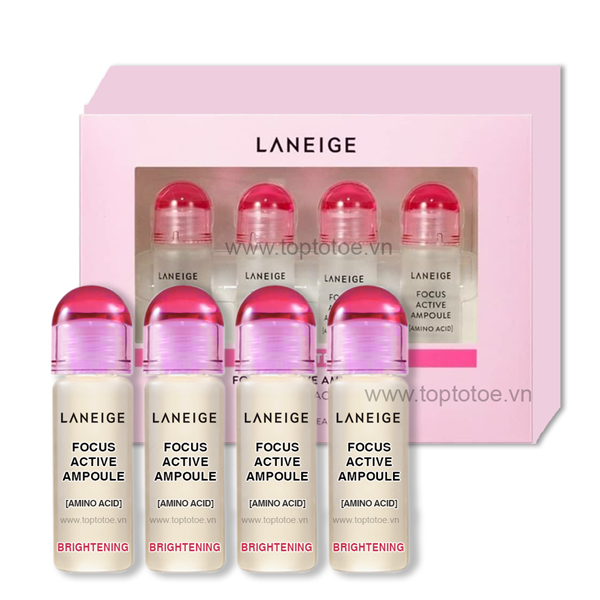 Tinh Chất Cô Đặc Dưỡng Trắng Da Laneige Focus Active Ampoule Amino Acid - Brightening Skin 7mlx4