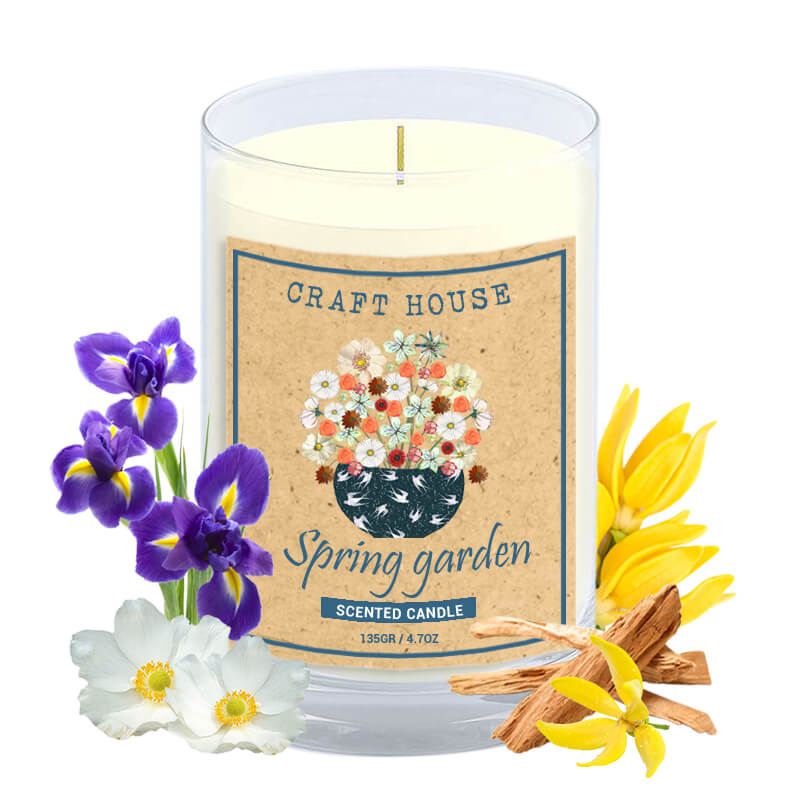 Nến Thơm Thiên Nhiên Craft House Natural Scented Candle - Spring Garden