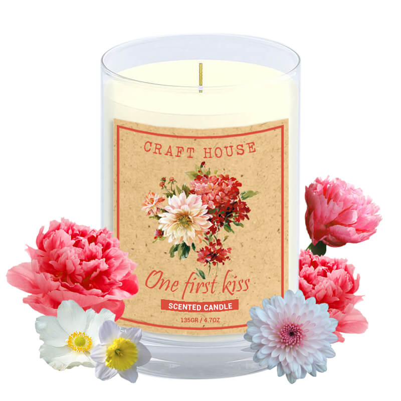 Nến Thơm Thiên Nhiên Craft House Natural Scented Candle - One First Kiss