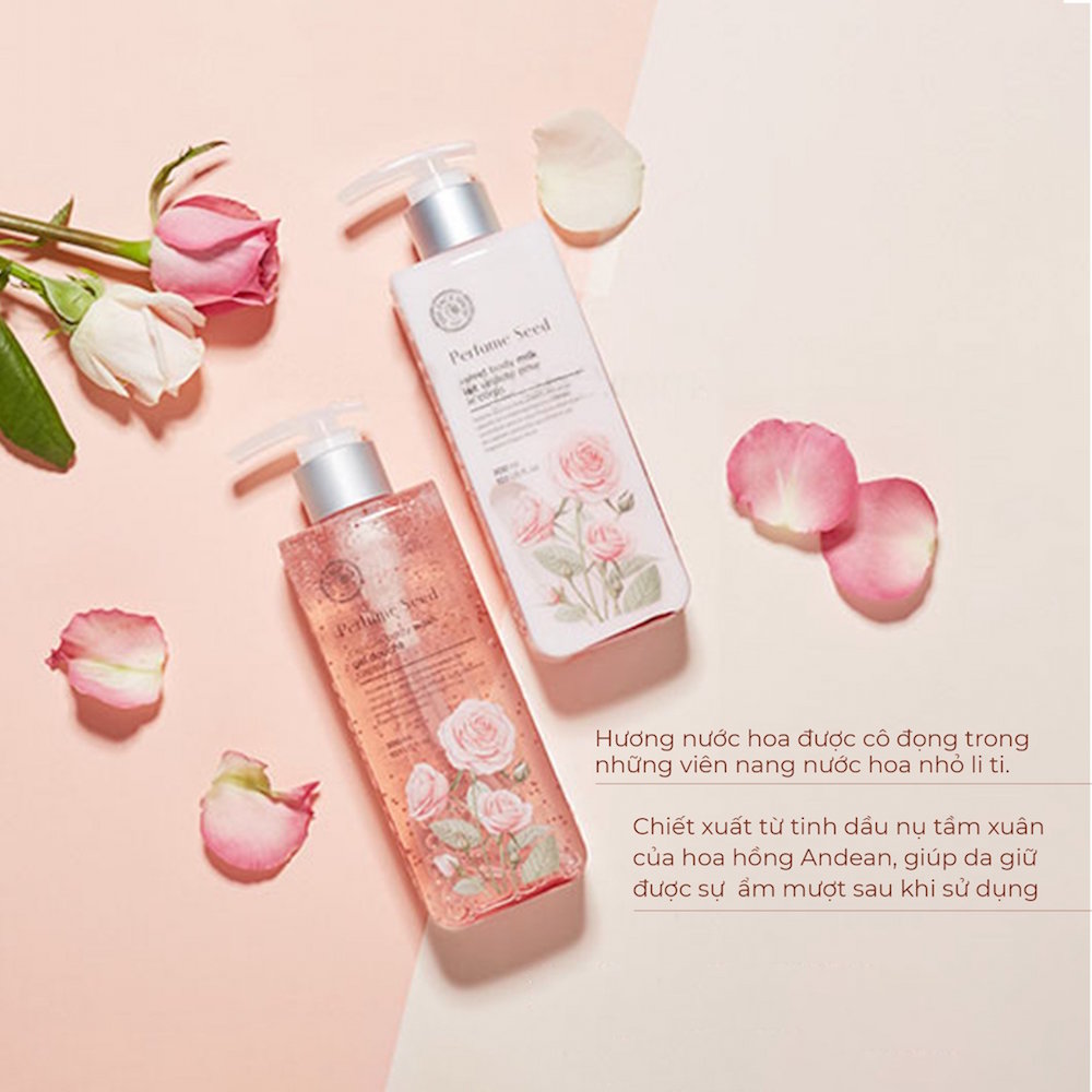 Dưỡng Thể Hương Nước Hoa Thefaceshop Perfume Seed Velvet Body Milk 300ml