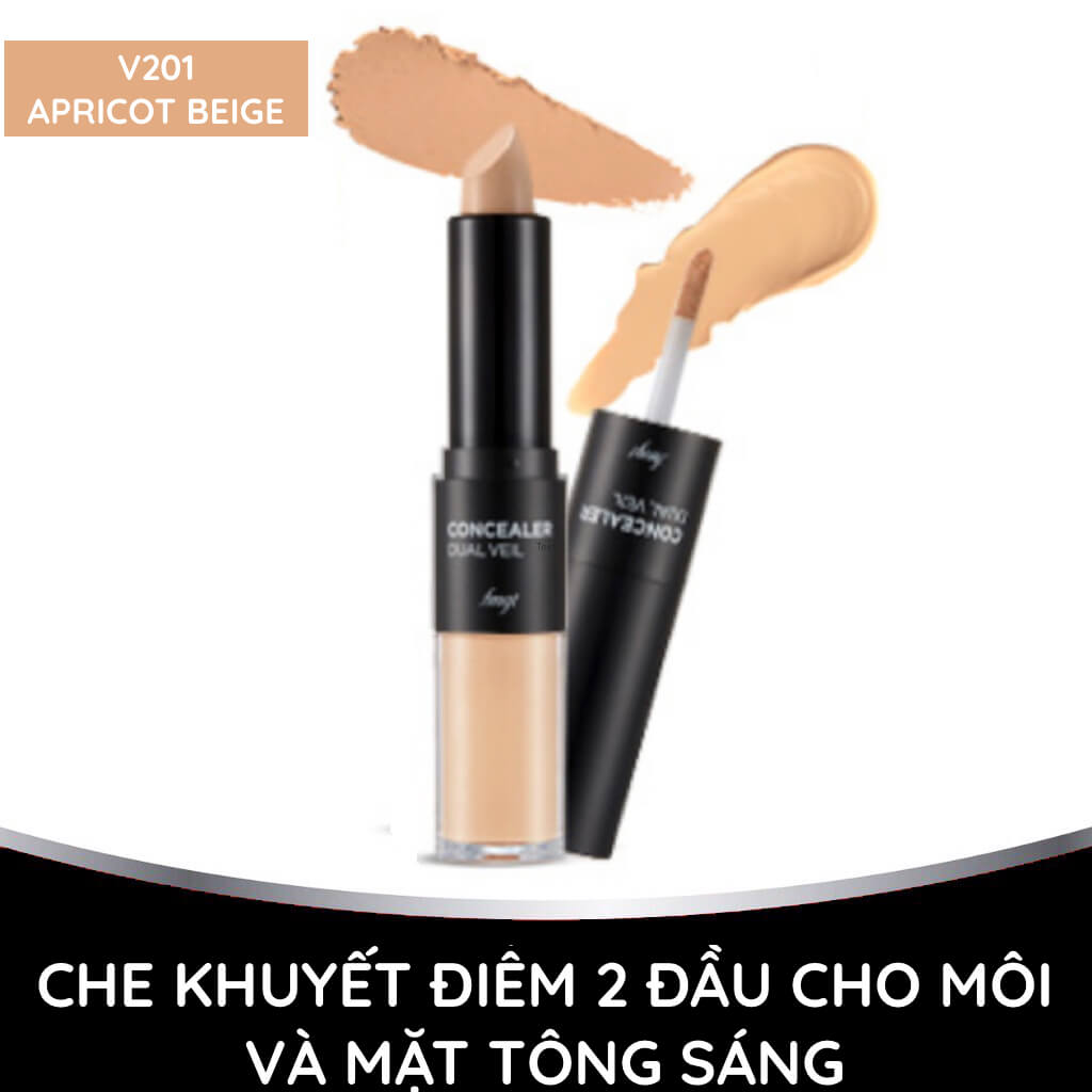 Thanh Che Khuyết Điểm Hai Đầu The Face Shop Concealer Dual Veil