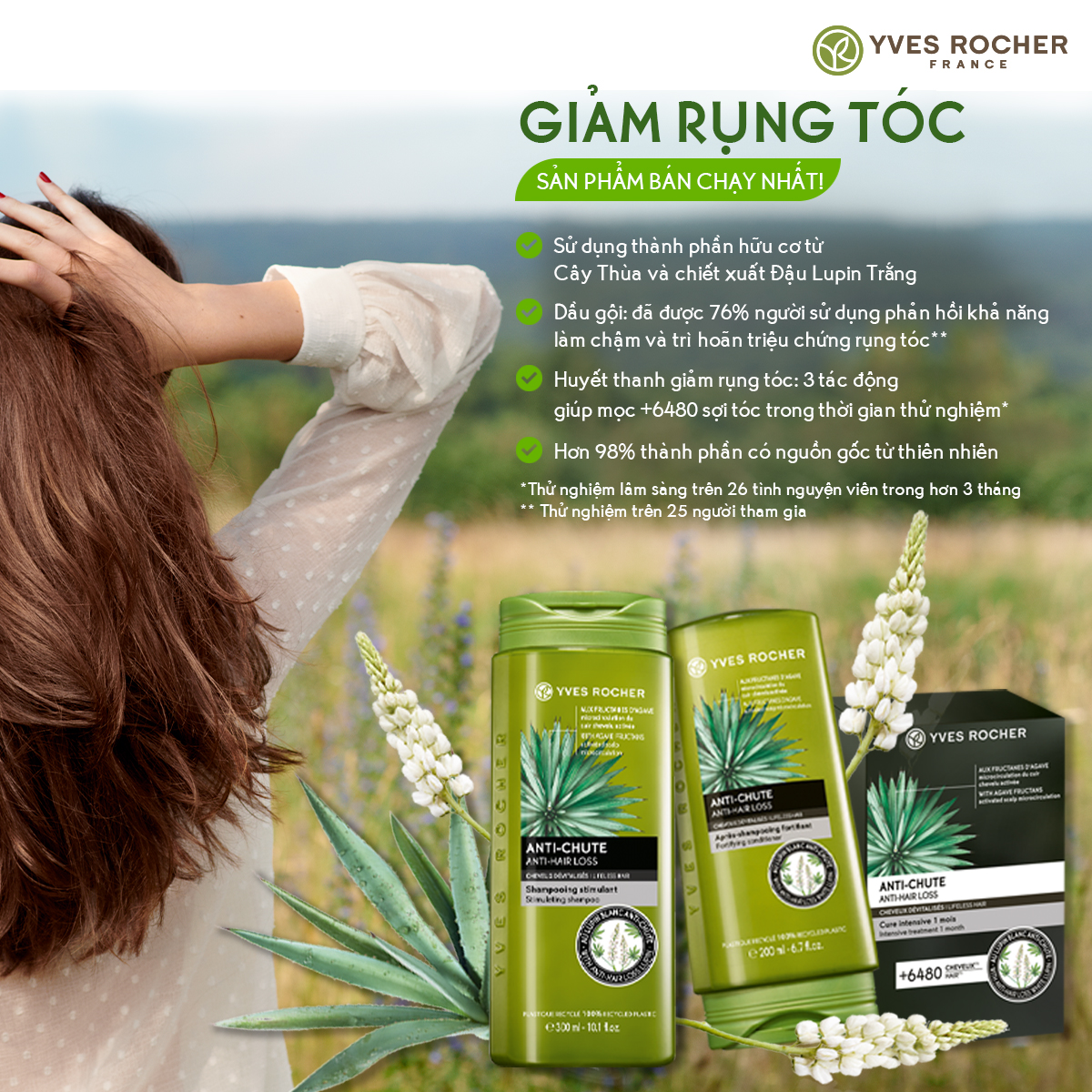 Dầu gội ngăn rụng tóc Yves Rocher Anti Hair Loss Shampoo 300ml – Toptotoe Dầu gội ngăn rụng tóc Yves Rocher Anti Hair Loss Shampoo 300ml – Toptotoe