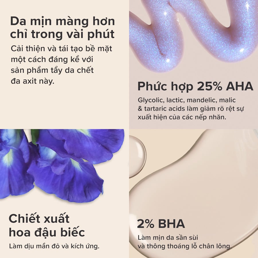 Tinh Chất Tái Tạo Da Paula's Choice Skin Perfecting 25% AHA + 2% BHA Exfoliant Peel 30ml