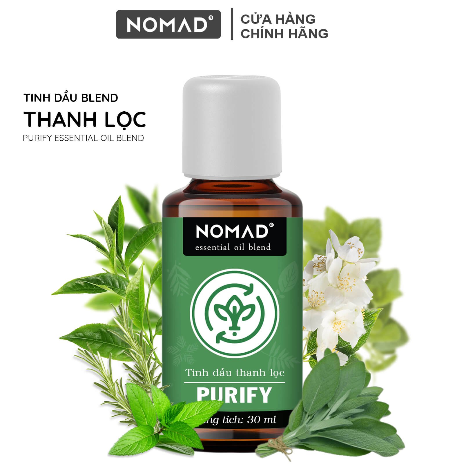 Tinh dầu Thanh lọc Nomad thanh lọc không khí, giảm căng thẳng - Purify