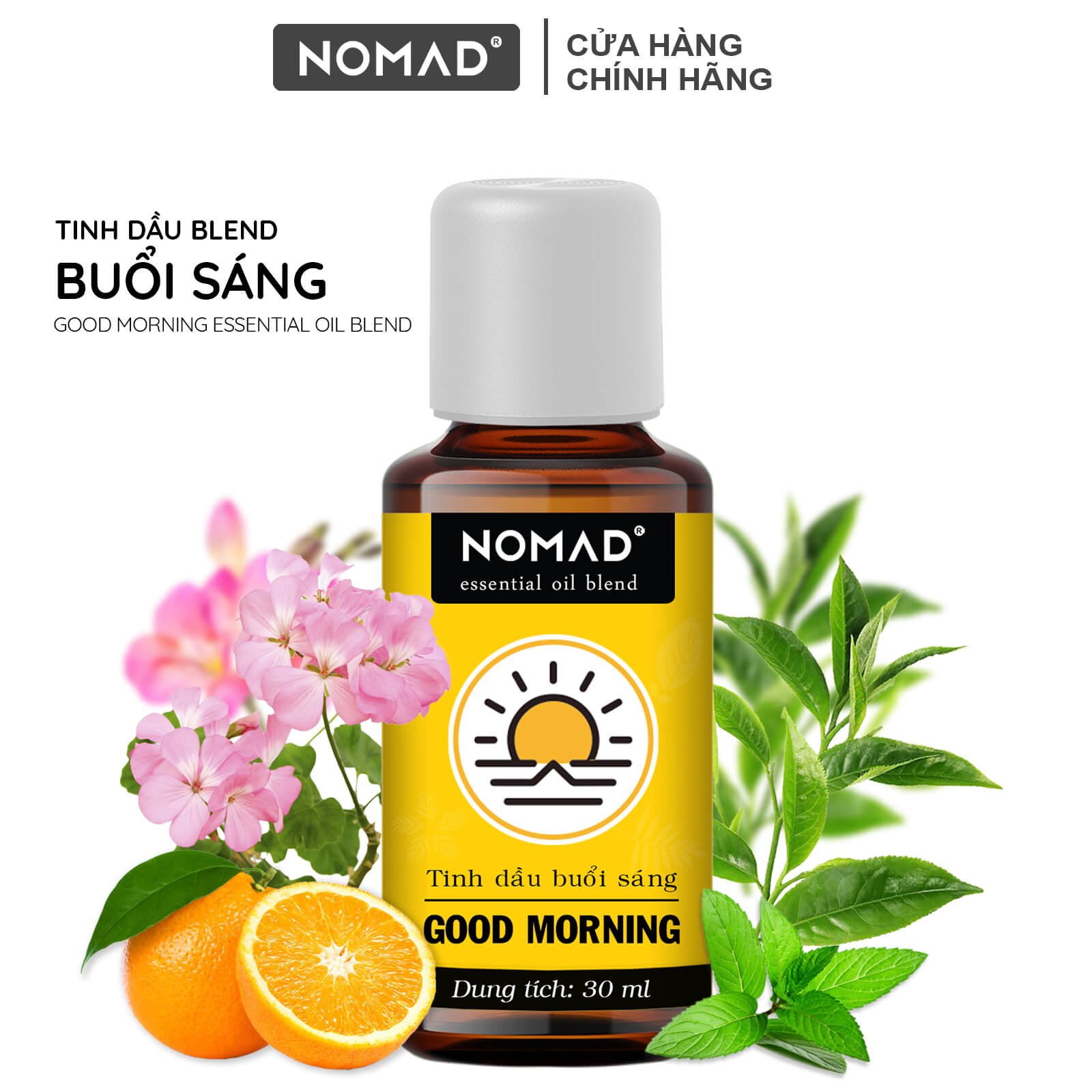 Tinh Dầu Thiên Nhiên Giúp Tỉnh Táo Và Thư Giãn Buổi Sáng Nomad Essential Oil Blend - Good Morning