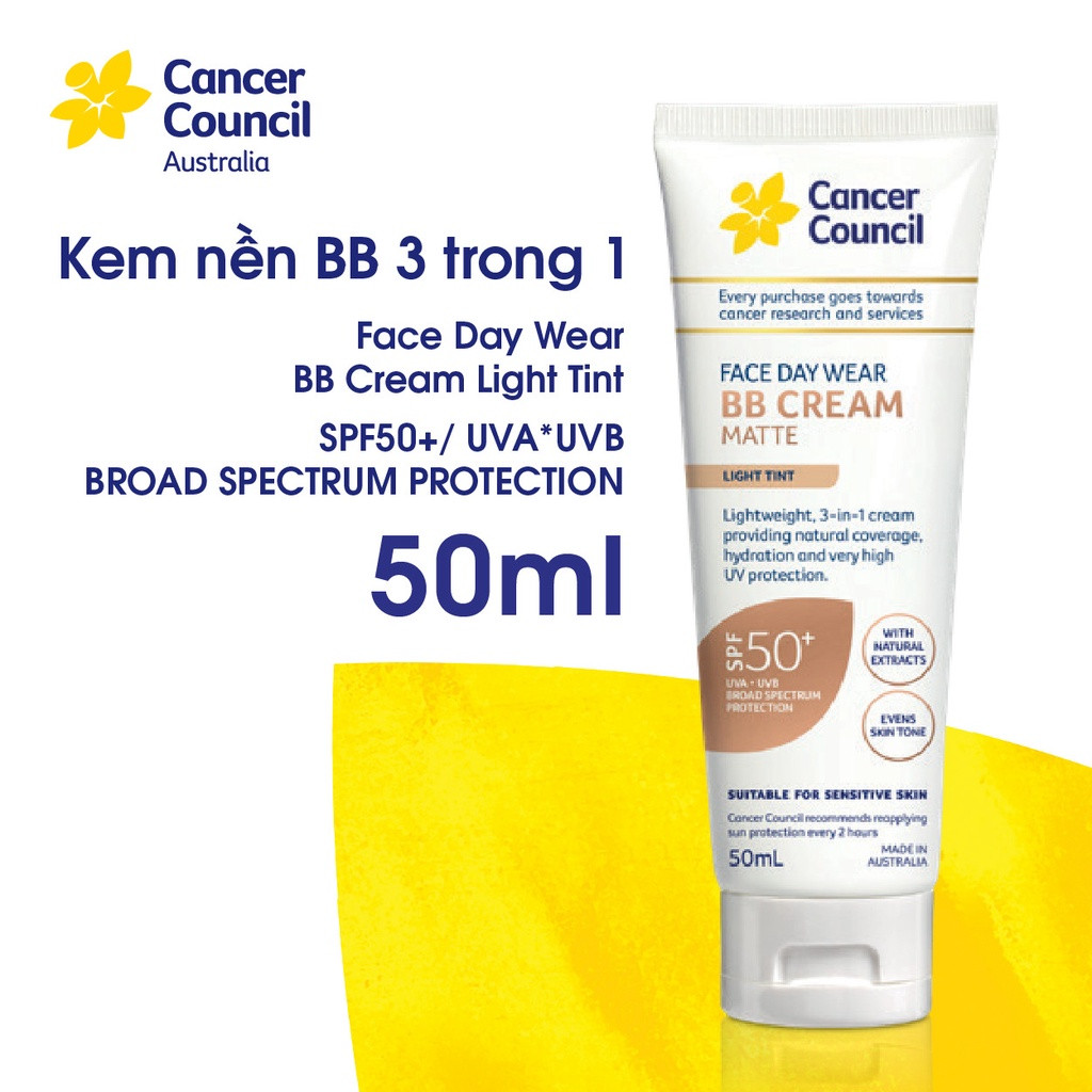 Kem nền chống nắng Face Day Wear BB Cream Matte Light Tint SPF50/PA++++ 50ml