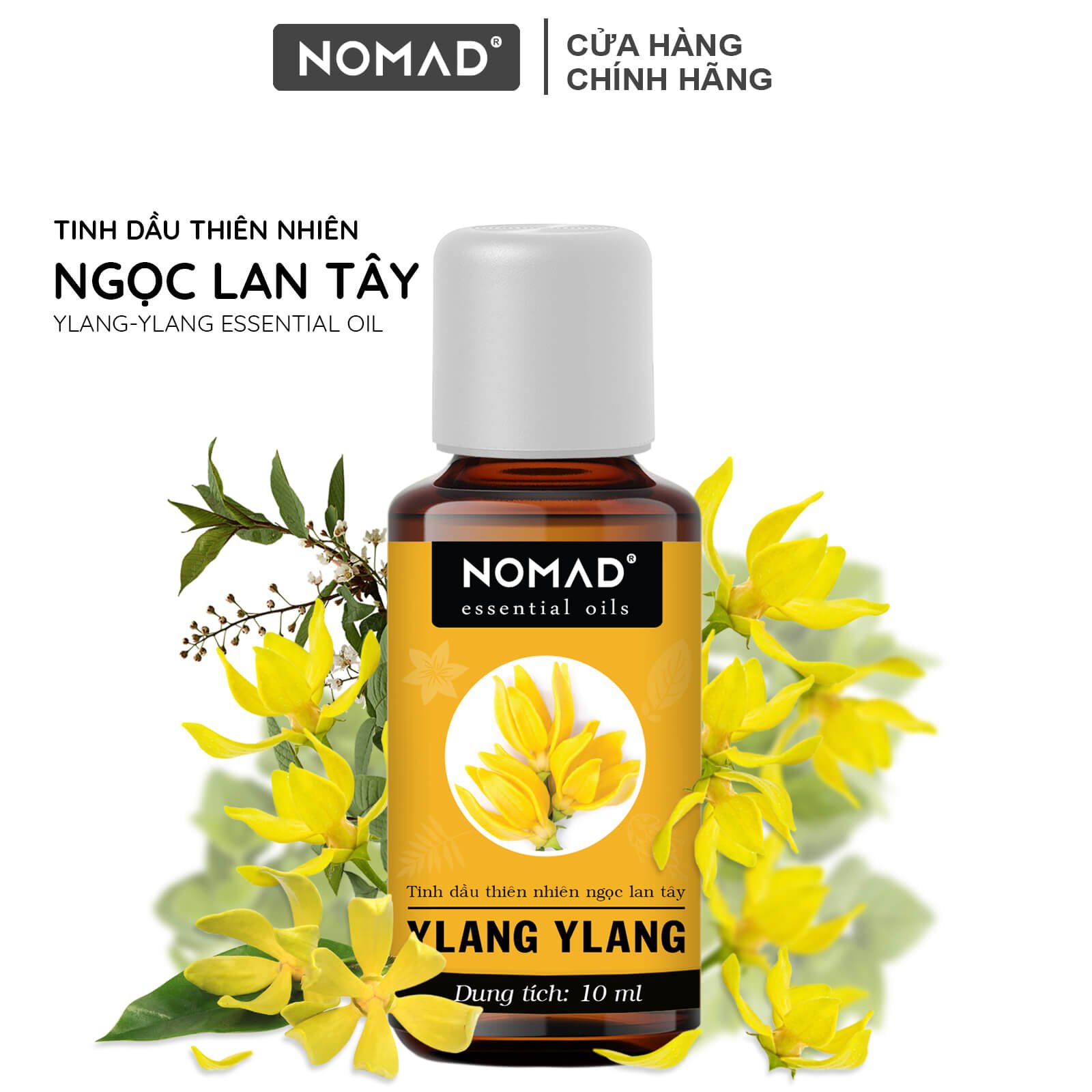 Tinh Dầu Ngọc Lan Tây Xông Phòng, Khử Mùi, Thanh Lọc Không Khí, Tăng Cảm Xúc Thăng Hoa Nomad Ylang Ylang