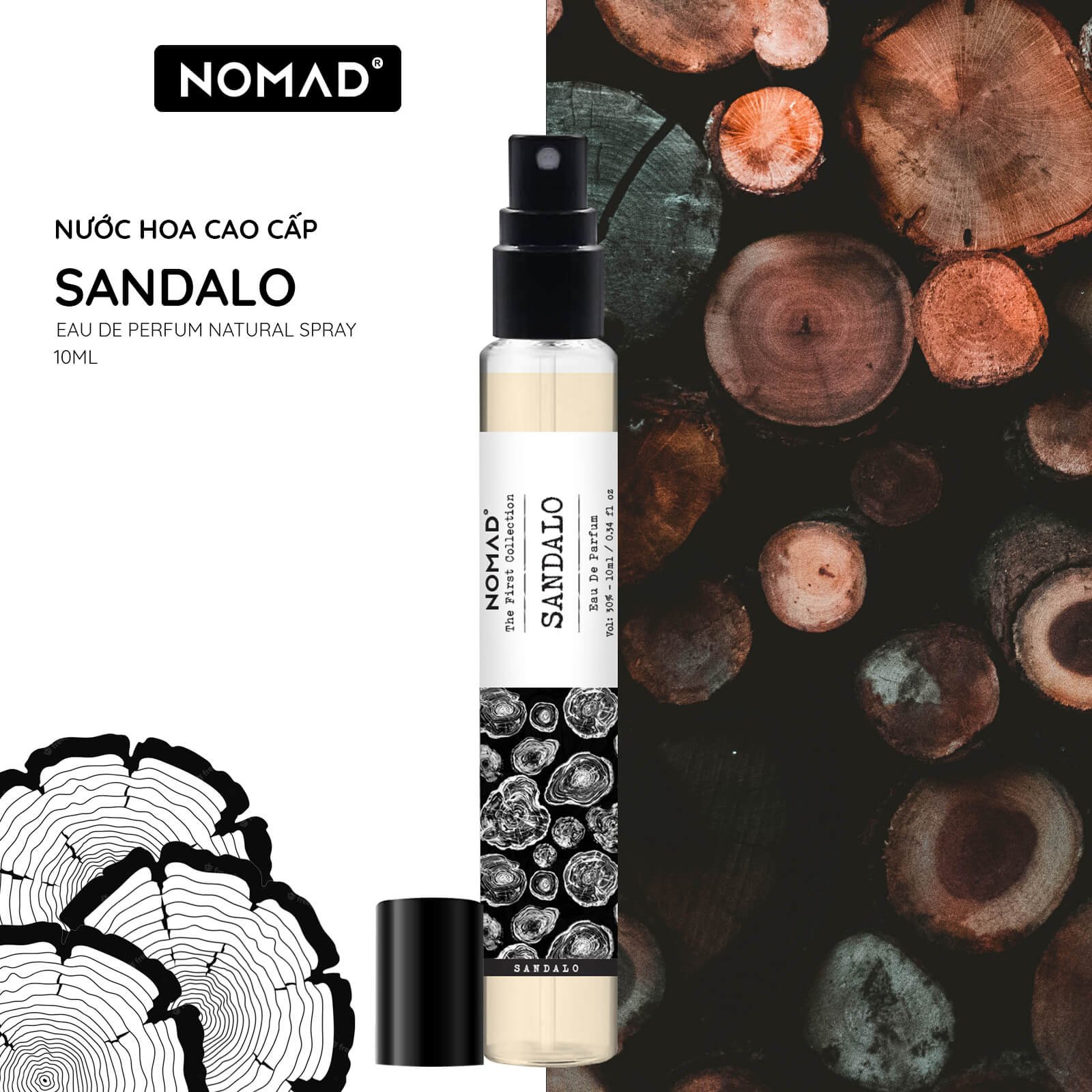 Nước Hoa Cao Cấp Nomad Eau De Parfum - Sang Trọng, Lưu Hương Lâu - Sandalo