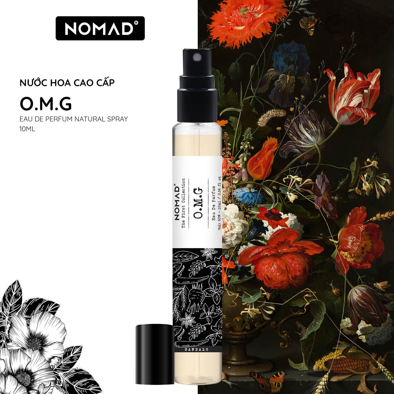 Nước Hoa Cao Cấp Nomad - Sang Trọng, Lưu Hương Lâu - O.M.G