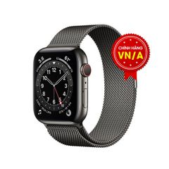 Apple Watch Series 6 44mm (4G) Viền Thép Đen / Dây Thép - Chính hãng VN/A